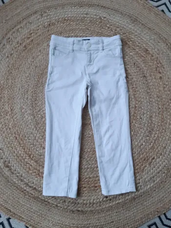 Pantalon jean blanc Kiabi 5 ans