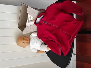 Veste polaire rouge garçon – 4 ans