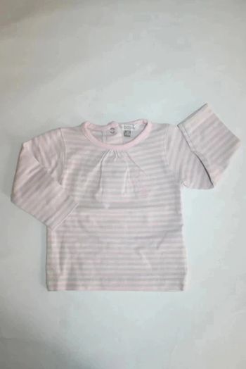 Tee shirt gris/rose In Extenso 6 mois