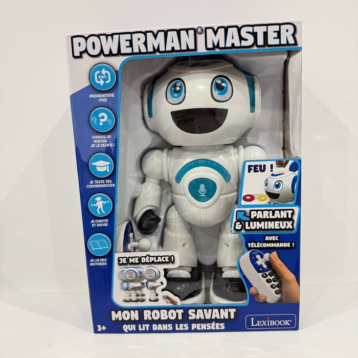Powerman star robot interactif télécommandé (français) Programmable, 10 000 histoires - blanc