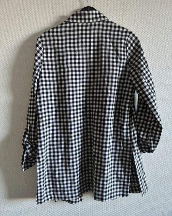 Veste blazer fluide Vichy - photo numéro 4