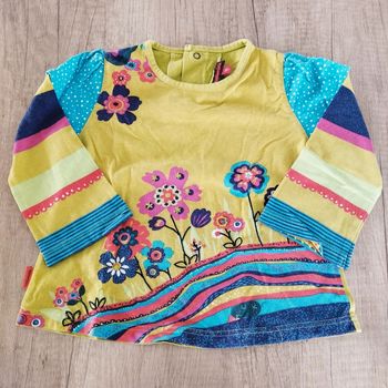 T-shirt manches longues fille multicolore taille 18 mois Catimini