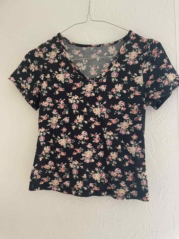 t-shirt fleuri