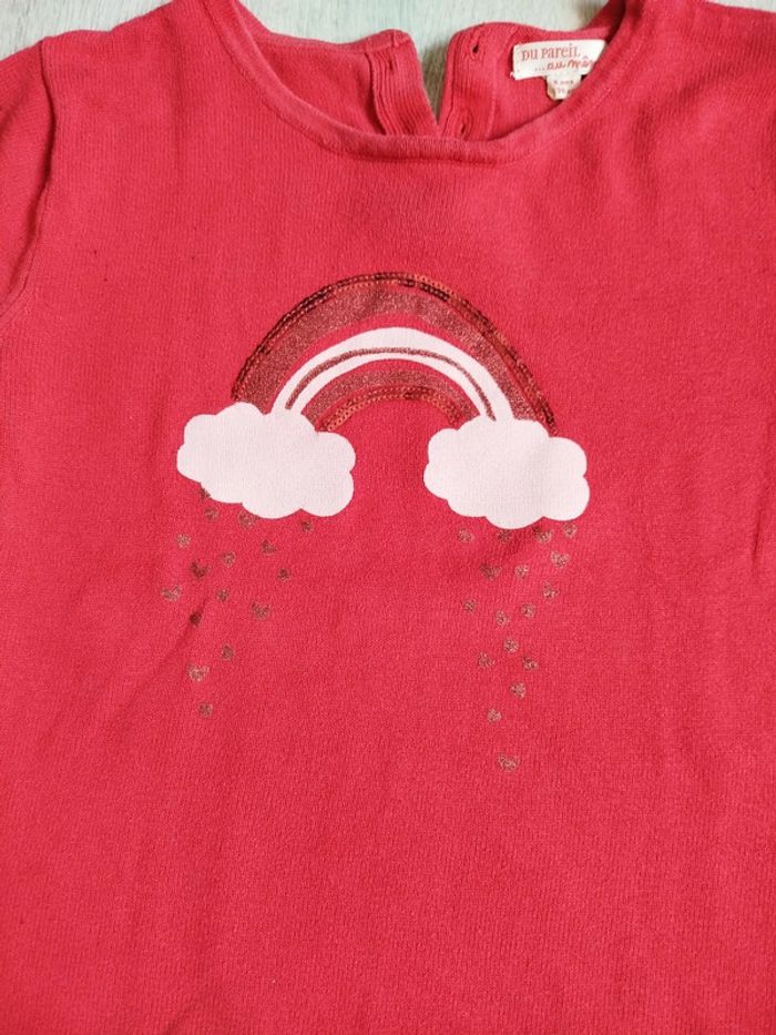 Pull arc en ciel sequins du pareil au même 8 ans - photo numéro 2