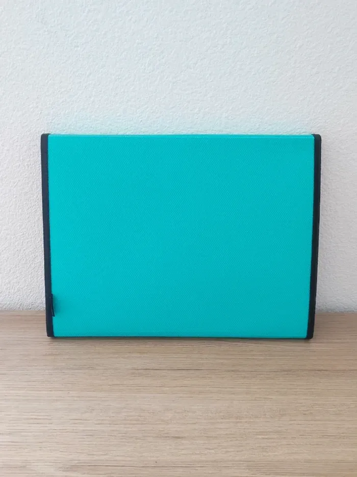 Trieur à soufflet polypro turquoise / United Office - Dos 45mm - photo numéro 2