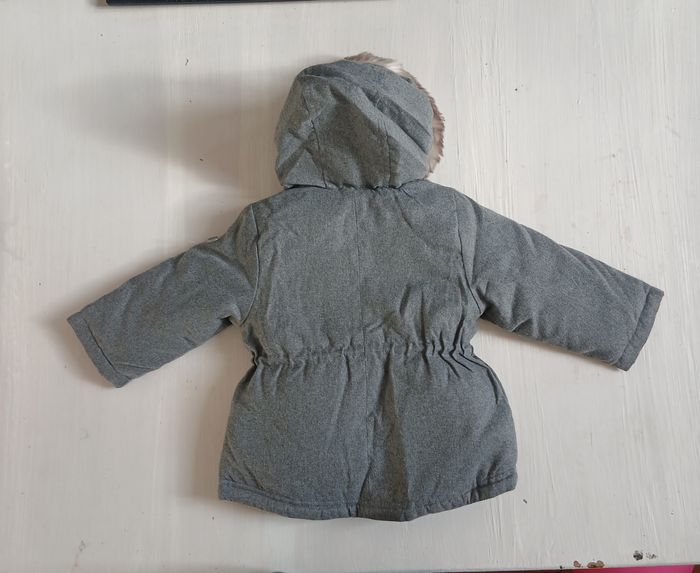 Obaïbi : Parka 2 en 1 Gris chiné et écru - photo numéro 9