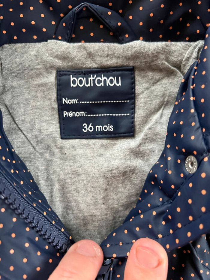 Cire fille bout chou 36 mois bon état bleu marine - photo numéro 2
