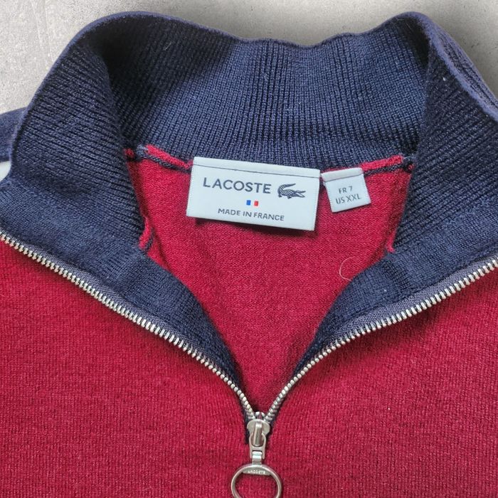 Pull en laine Lacoste made in France XL / XXL - photo numéro 2