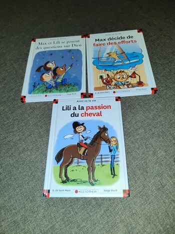 Lot 3 livres max et lili 86, 89 et 92