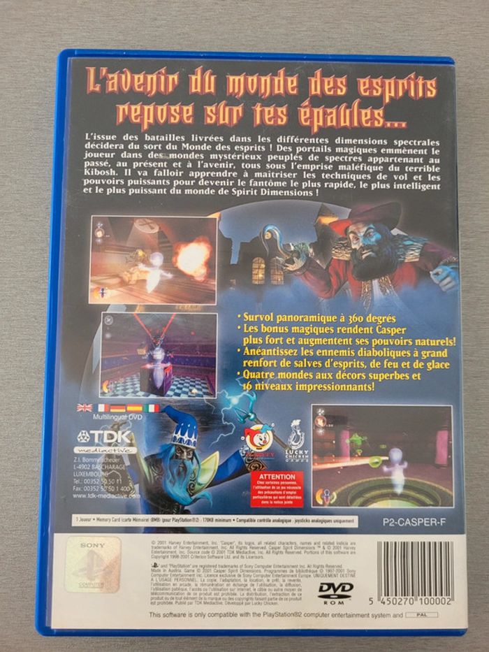 Jeux vidéo PS2 casper spirit dimensions - photo numéro 2