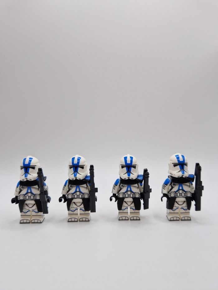 Figurines type lego 4 Clones de la 501ème star wars