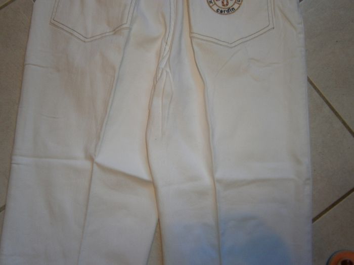 Jeans blanc PIERRE CARDIN Taille 42 - photo numéro 8