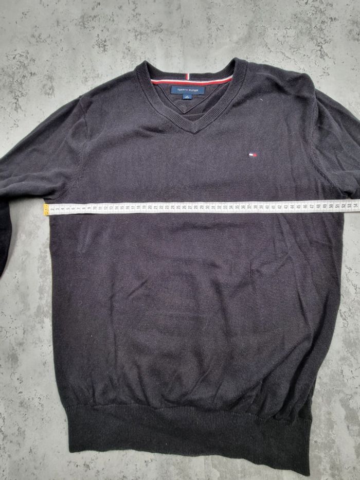 Pull col V Tommy Hilfiger noir Taille S - photo numéro 9