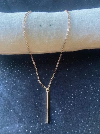 Collier minimaliste doré inoxydable
