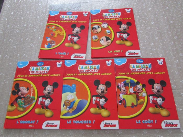 Lot de 5 livres Disney La Maison de Mickey "Les sens" Tomes 27 à 31