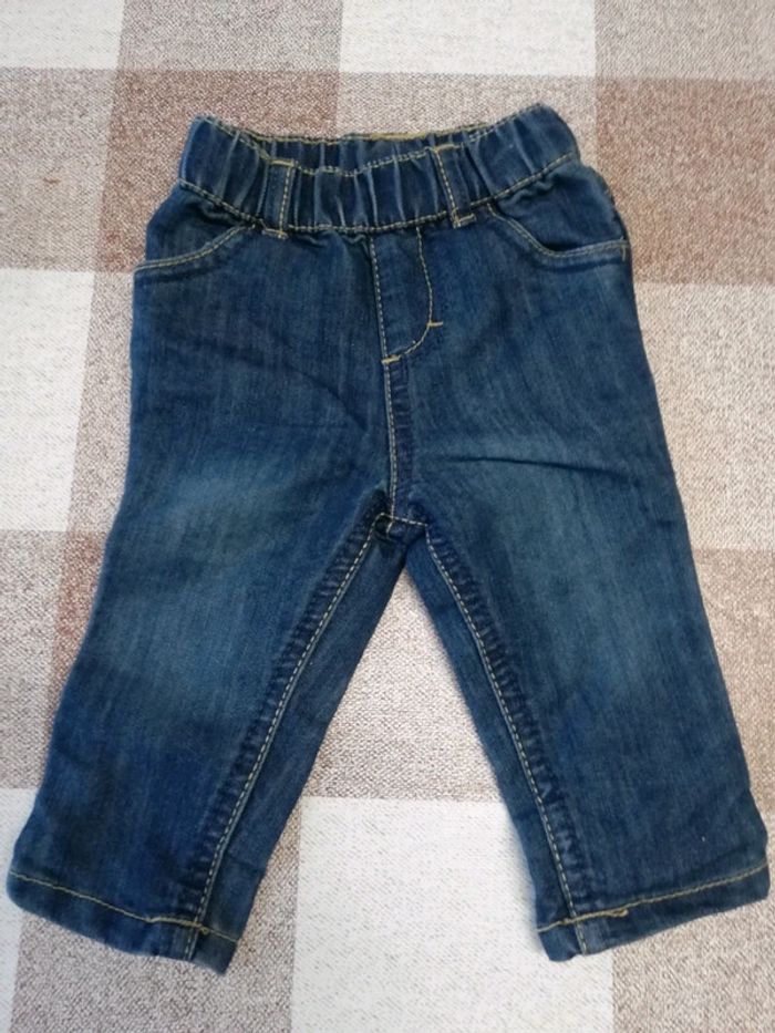 Jeans 6 mois bleu épais orchestra