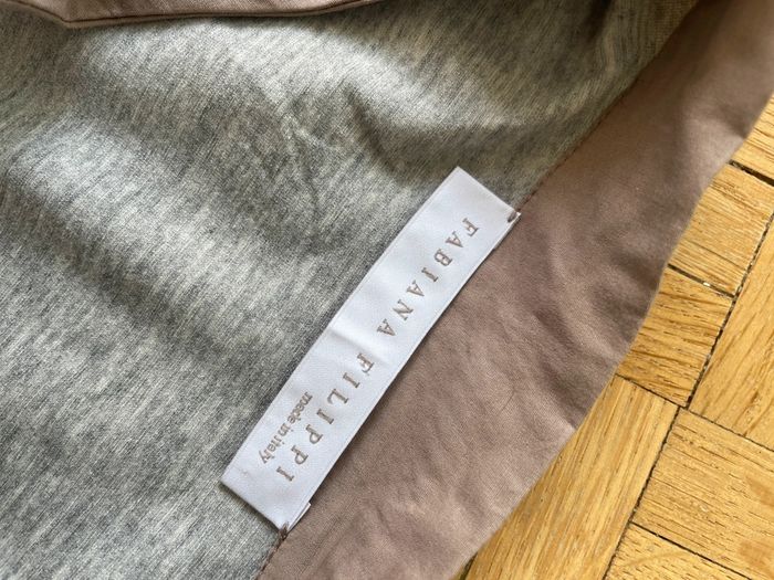 Robe bi-matière taupe Fabiana Filippi - photo numéro 7