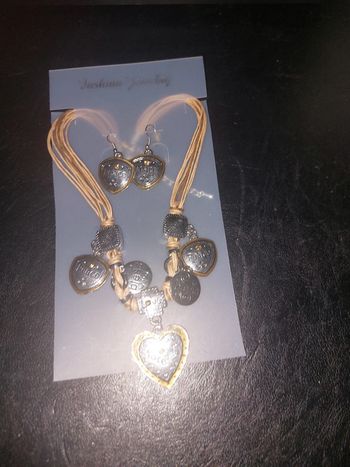 Parure bijoux coeur