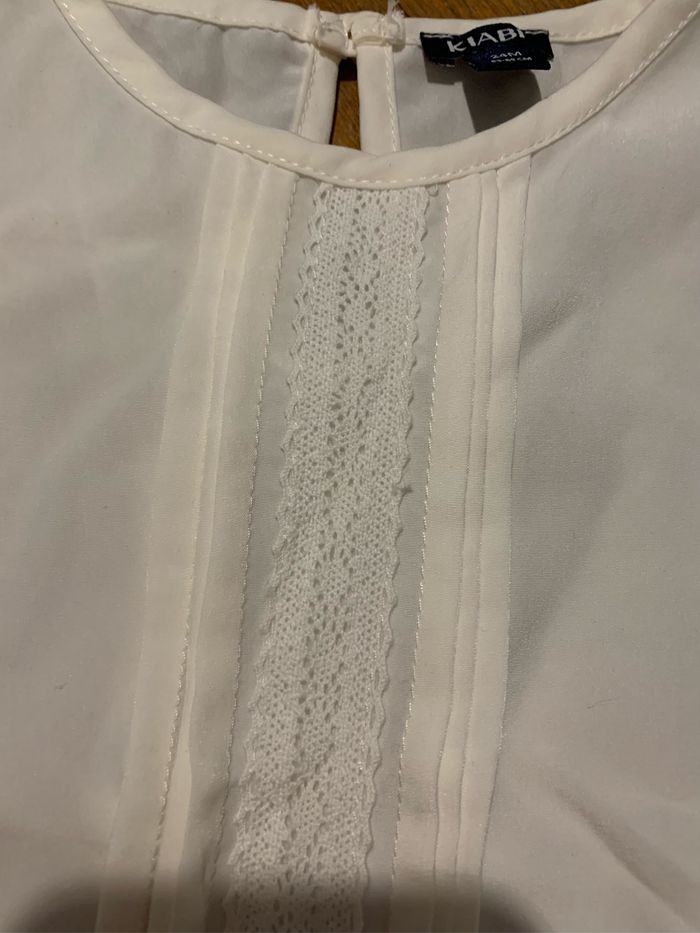 Jolie tunique écru kiabi 24 mois - photo numéro 3