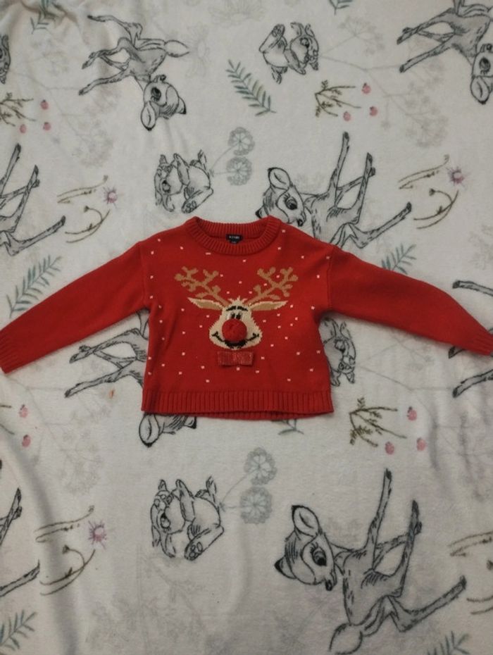 Pull de Noël Kiabi 36 mois