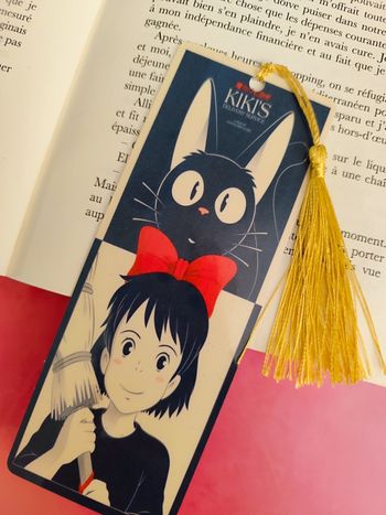 marque page Ghibli jiji kiki la petite sorcière 