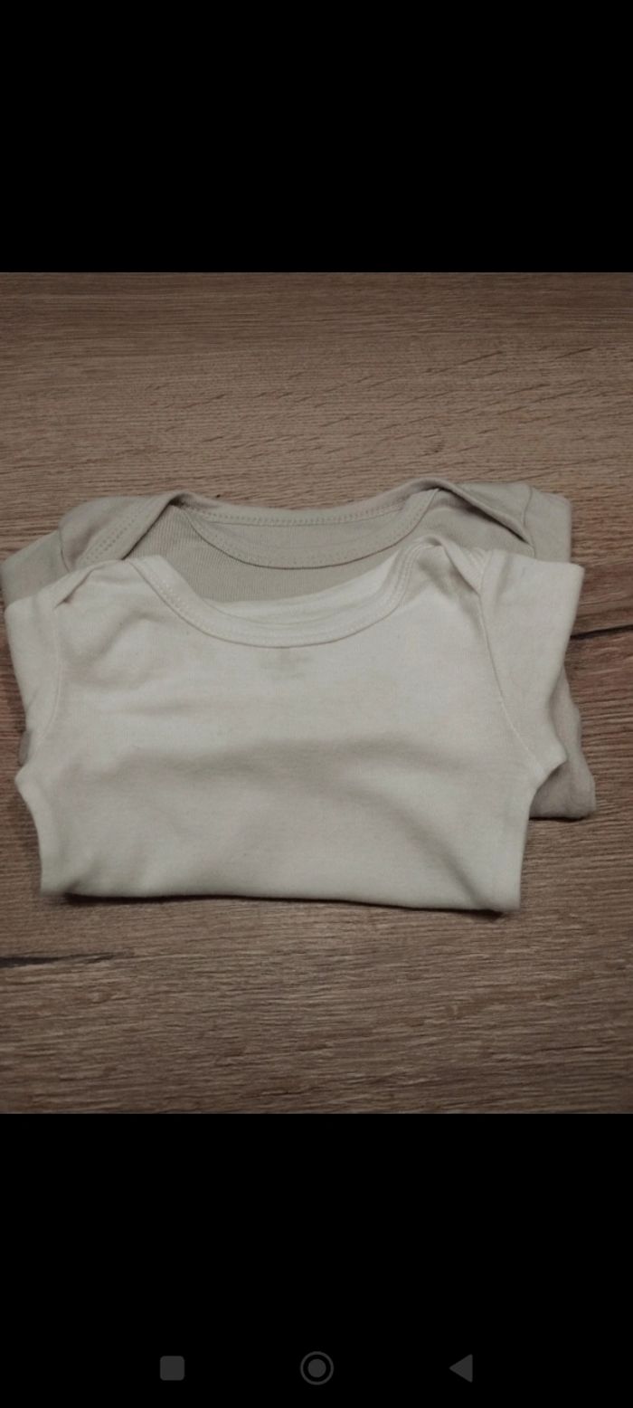 Lot 2 bodies manches longues, taille 6 mois, collection 2025