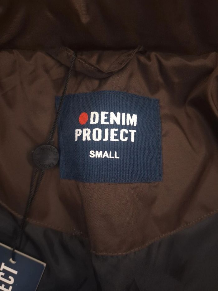 Veste mi saison denim projet marron et noir unisexe - taille S (8) - photo numéro 8