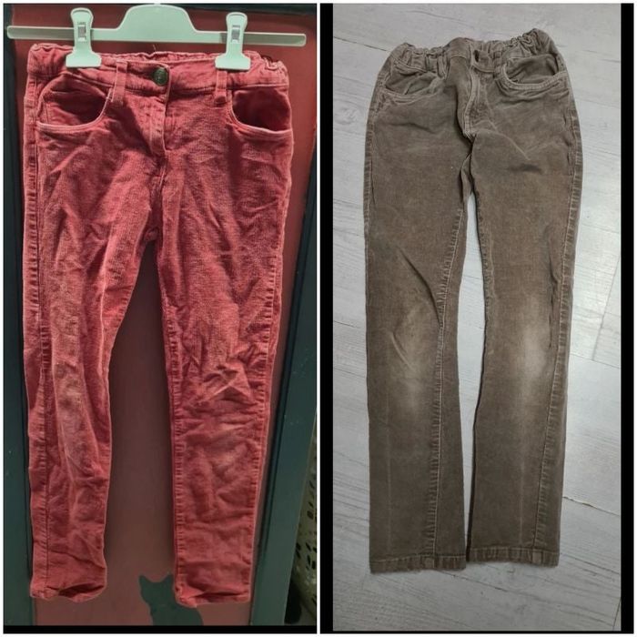 Lot de 2 slim velours