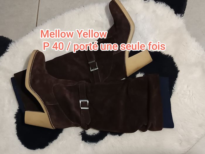Bottes cuir véritable nubuk p40