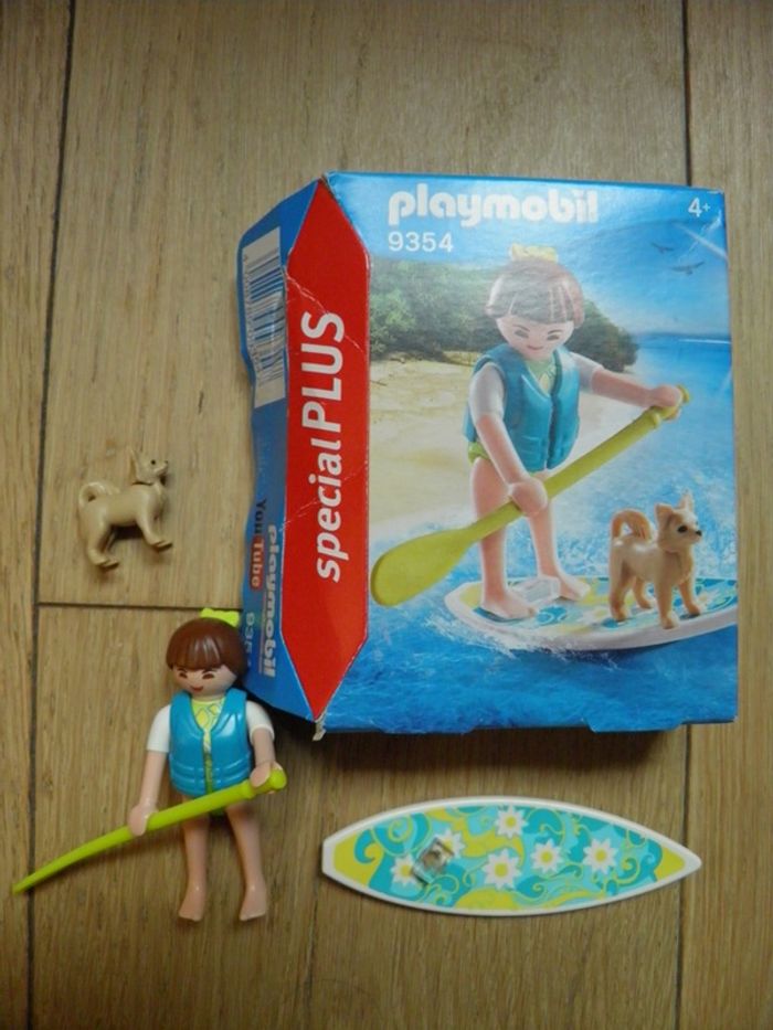 Playmobil 9354 Sportive avec Paddle complet + boîte