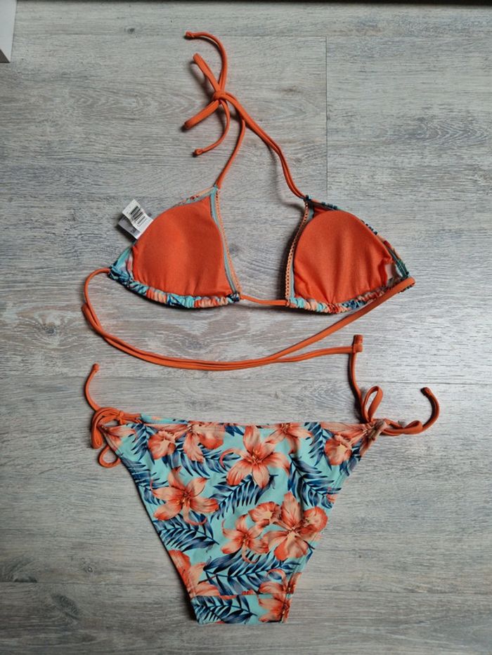 Maillot de bain bikini 2 pièces Firefly taille 36 fleuri et rembourré - photo numéro 2