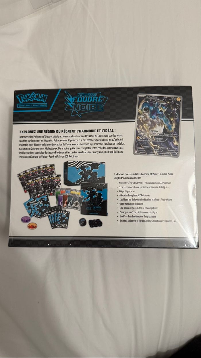 Pokémon ETB Foudre noir ev10.5 - photo numéro 2