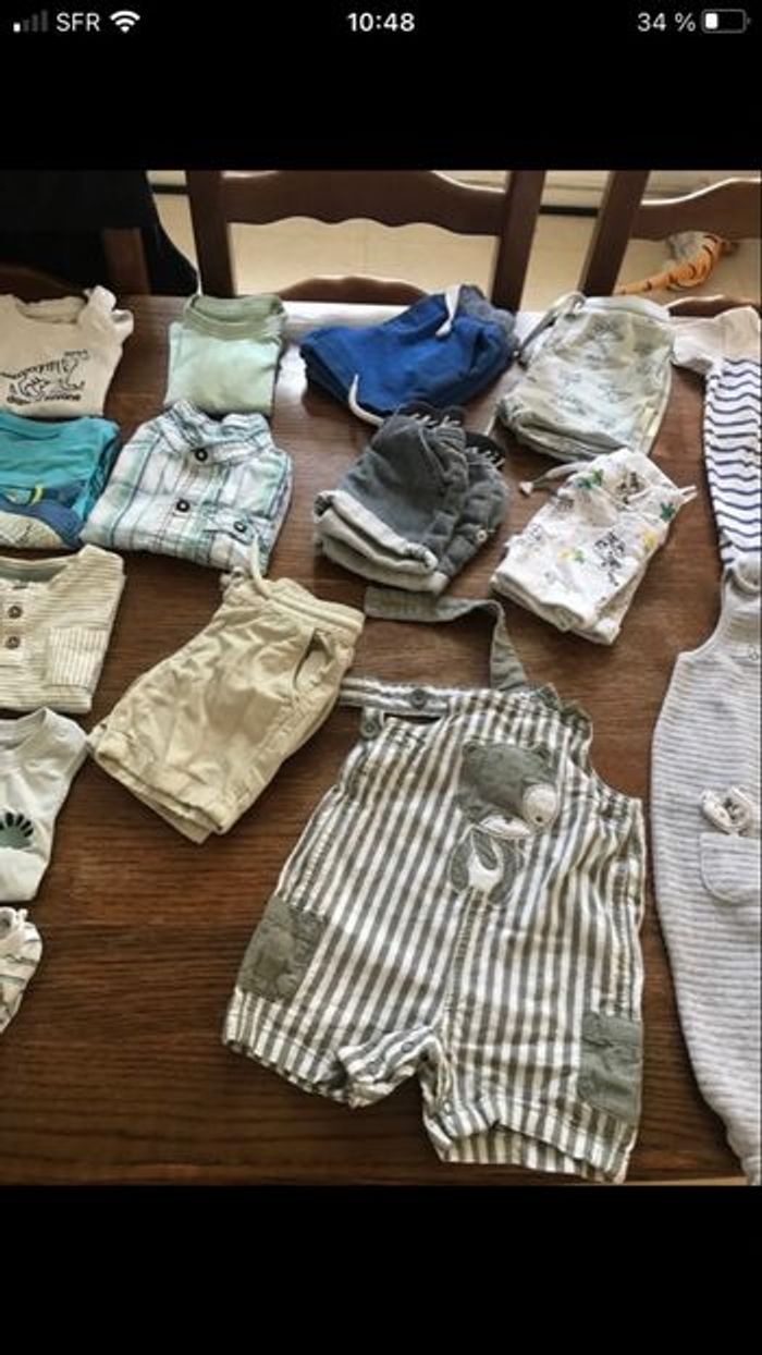 Lot vêtements été bébé garçon 6 mois - photo numéro 4