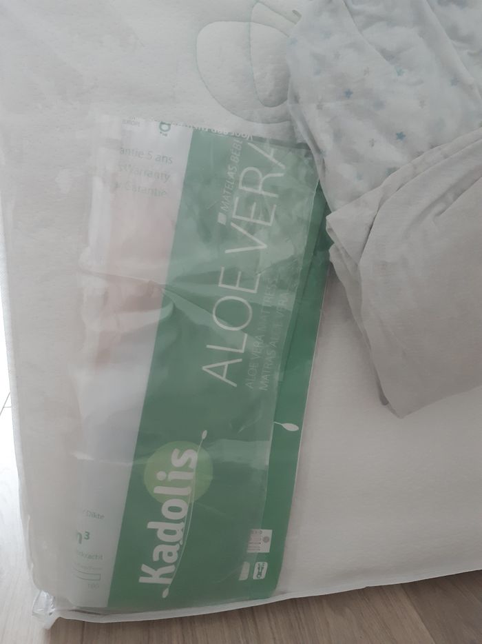 Matelas lit bébé 60x120 Kadolis Aloe Vera - photo numéro 5