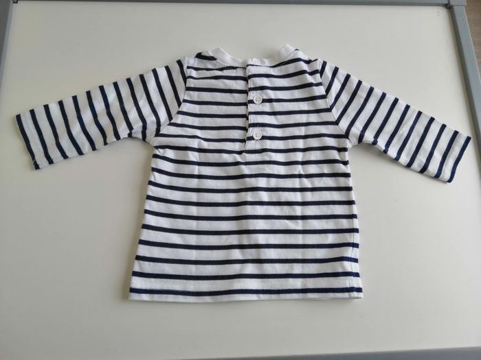 Ensemble salopette denim + tee-shirt imprimé 6 mois Plus Collection - photo numéro 6