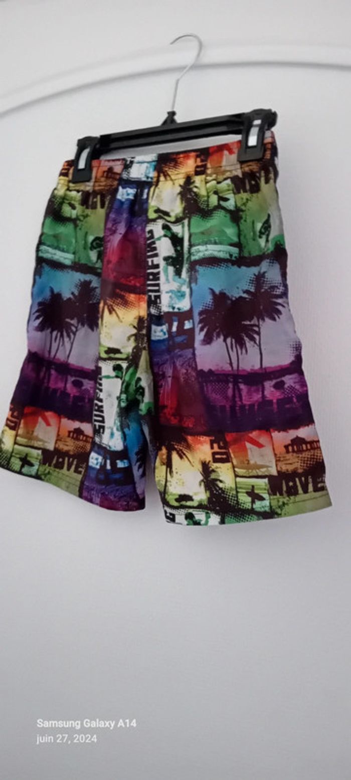 Bermuda de plage thème surf garçon 10 ans - photo numéro 3