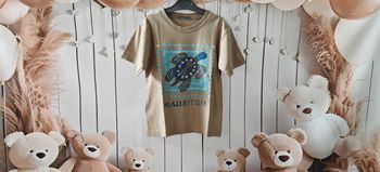T-shirt beige 🐢 | Tortue bleue – Enfant 🌞
