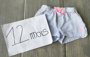 Lot n°308 Short Lulucastagnette 12 mois