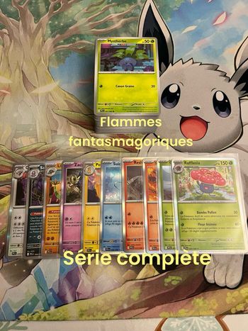 Lot cartes Pokémon flammes fantasmagoriques sans double
