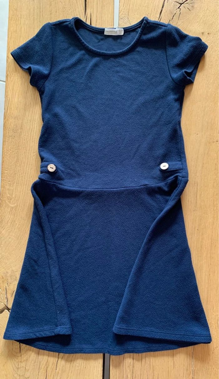 Robe évasée manches courtes marine fille 10 ans Orchestra