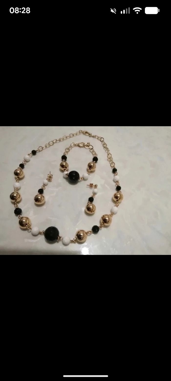 Magnifique parure vintage plaqué or. - photo numéro 3