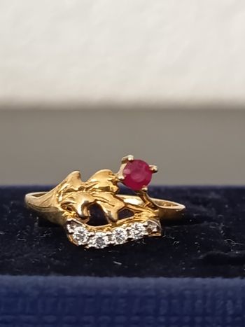 Bague plaqué argent.