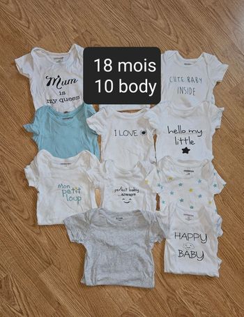 Lot body manche courte