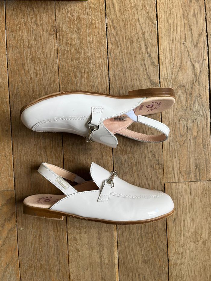 Chaussures vernies blanches Pablosky 31 - photo numéro 3