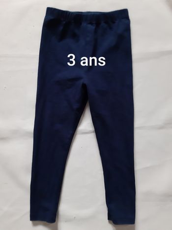 legging bleu marine fille - 3 ans
