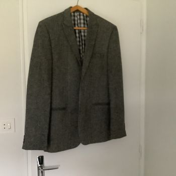 Veste  grise chinée taille 52