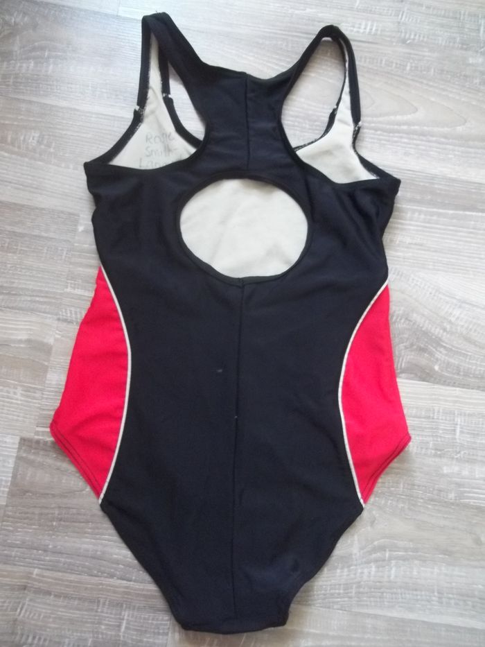 Maillot de bain Slazenger noir et rouge 9/10 ans - photo numéro 4