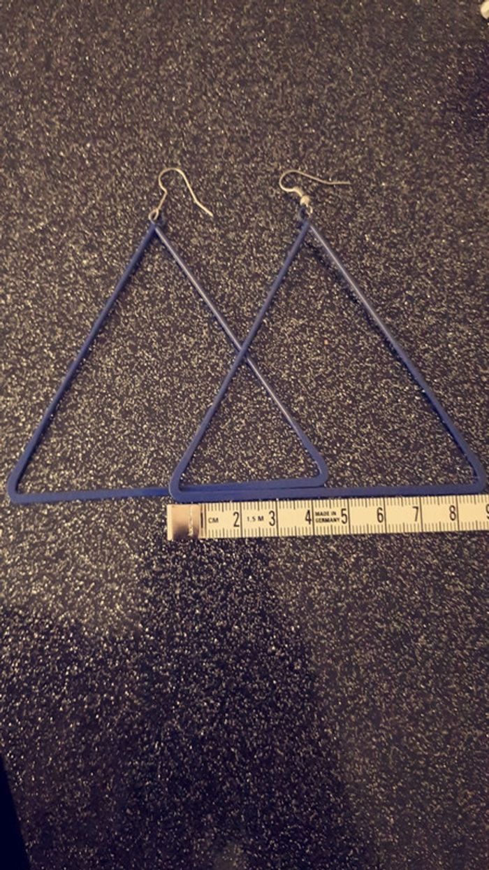 Grandes boucles d oreilles triangles