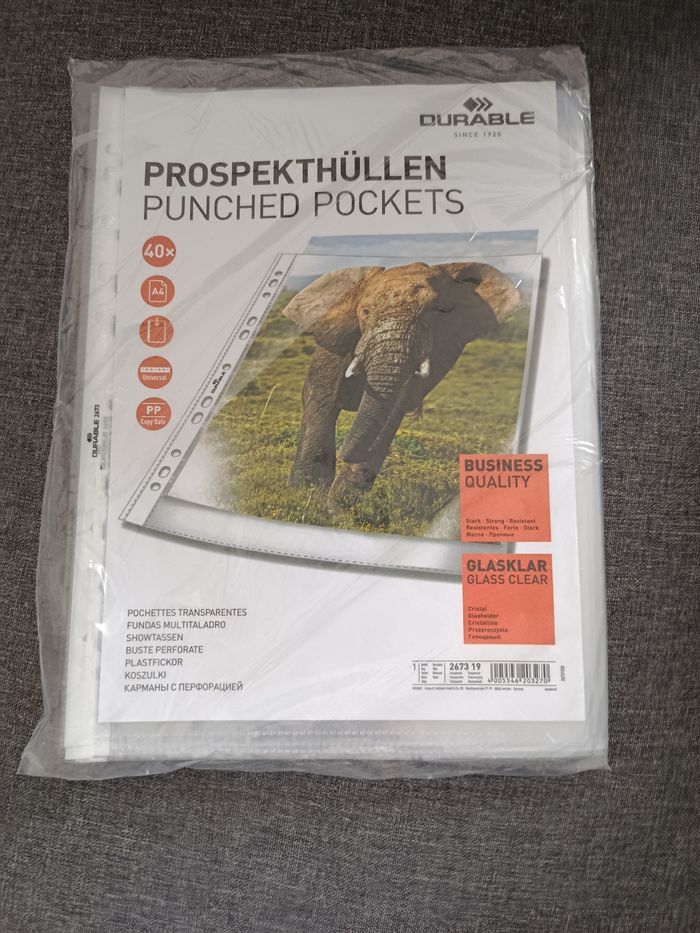 Lot de 2x40 pochettes plastiques - photo numéro 3