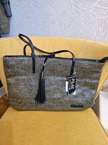 Grande pochette neuf kbas noir/dore
